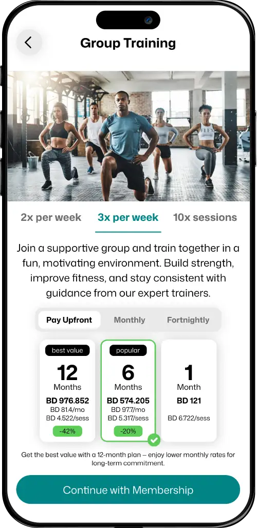 Memberships in the Momentum One branded client app