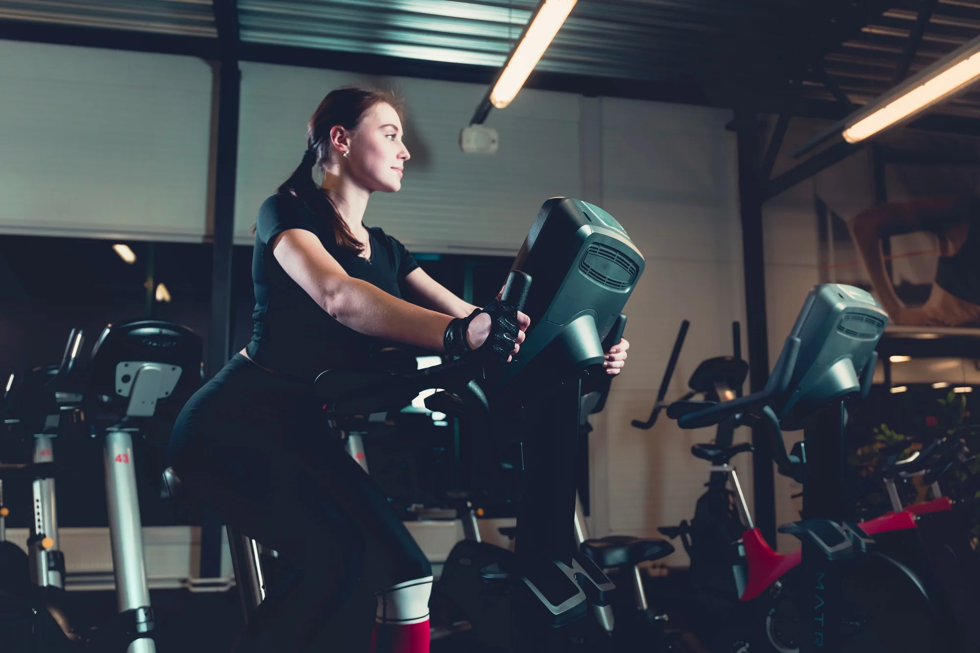 Indoor cycling studio
